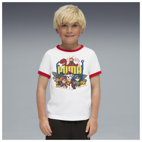 Puma Παιδική κοντομάνικη μπλούζα x Paw Patrol Little Kids' Ringer T-Shirt